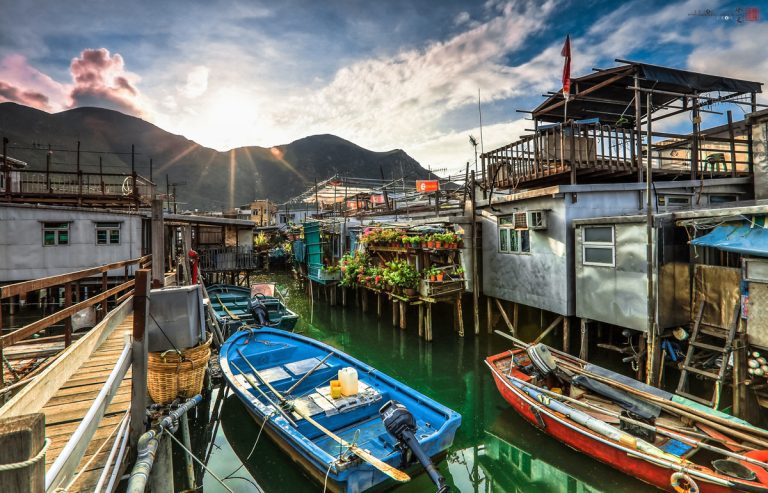 Aberdeen fish village Hong Kong China